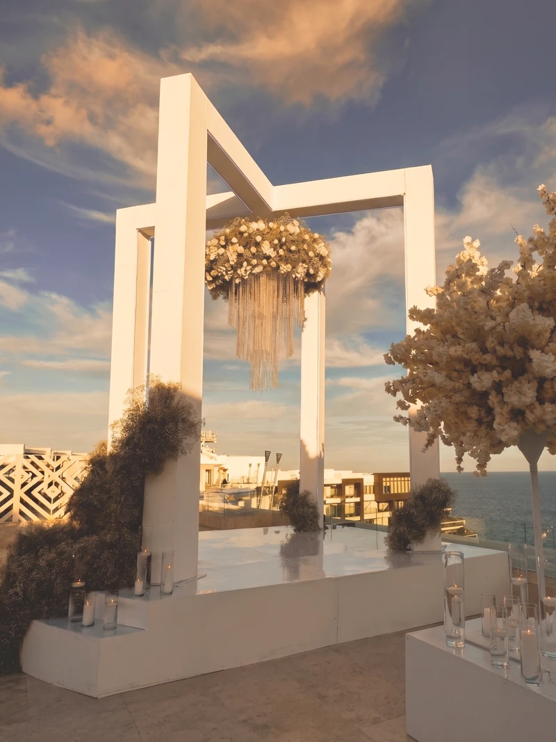 Creative artistic floral and structural installations for events