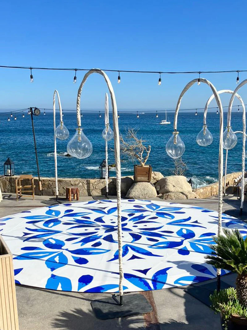 Full scale wedding venue production and site management in Los Cabos