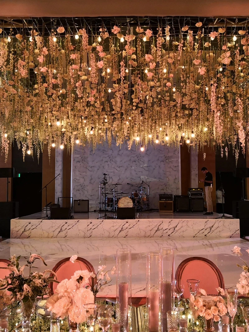 High-end sound system setups and truss rigging structures