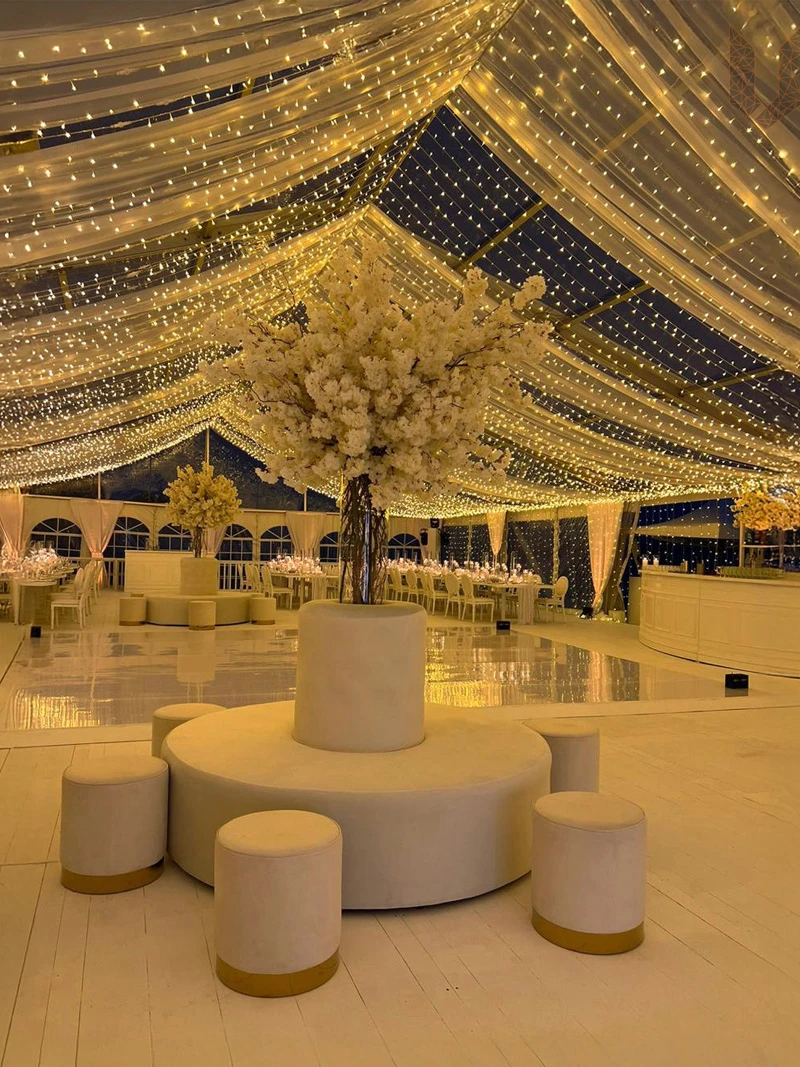Complex engineering setup for luxury corporate and wedding events